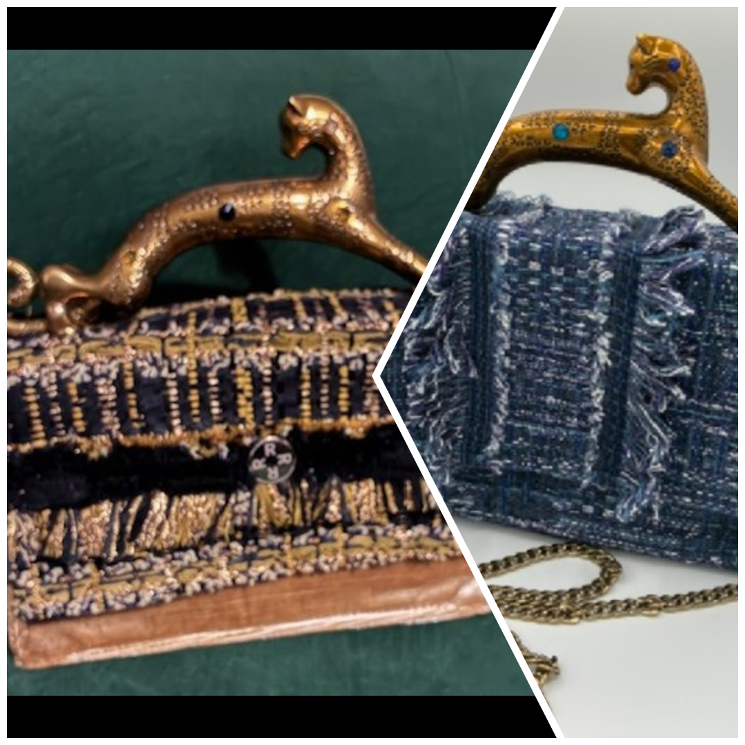 Leopard Handle bags