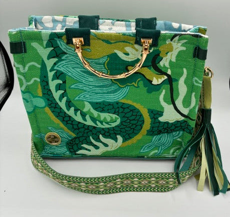 Tote bag- green dragon