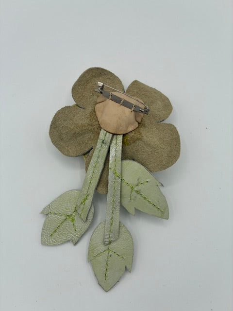 Leather Brooch